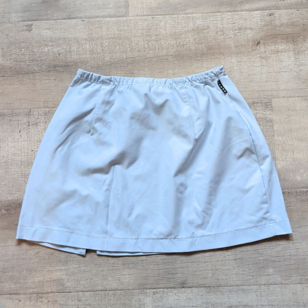 Vintage Nike Tennis Skirt Womens Medium M 8-10 Light Blue Athletic Slit - Picture 6 of 7